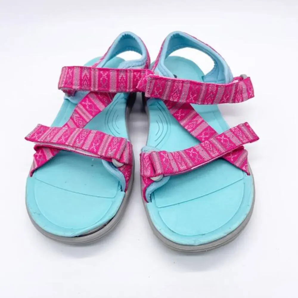 Northside Girl's Bayview Sandals Aqua Pink‎ Size 5